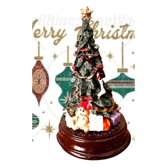 VTG Gift Collection Holiday Figurine Christmas Tree New Puppy Deer Teddy Bear - Picture 8 of 12